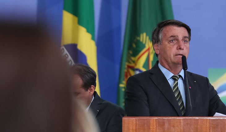 (Brasília - DF, 24/08/2020)  Presidente da República Jair Bolsonaro.durante evendo sobre Covid 19 no Palácio do Planalto Foto: Marcos Corrêa/PR