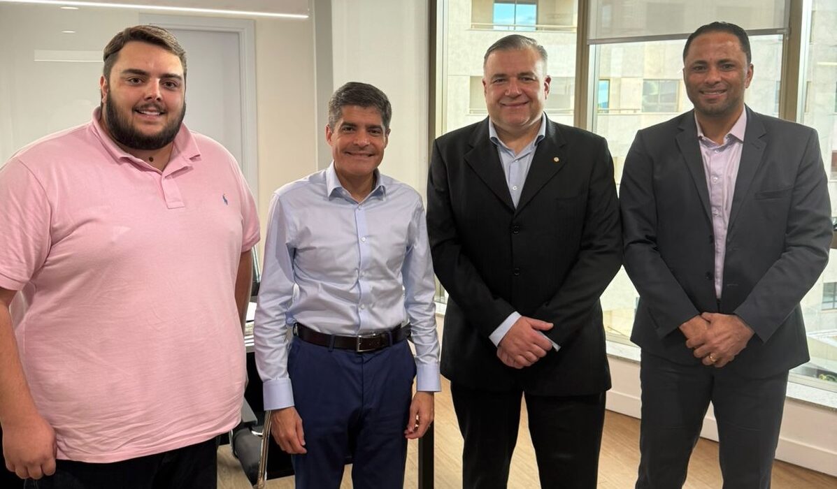 Ney_Brasília Felipe Francischini, ACM Neto, Ney Leprevost e Do Carmo - Foto: DIvulgação