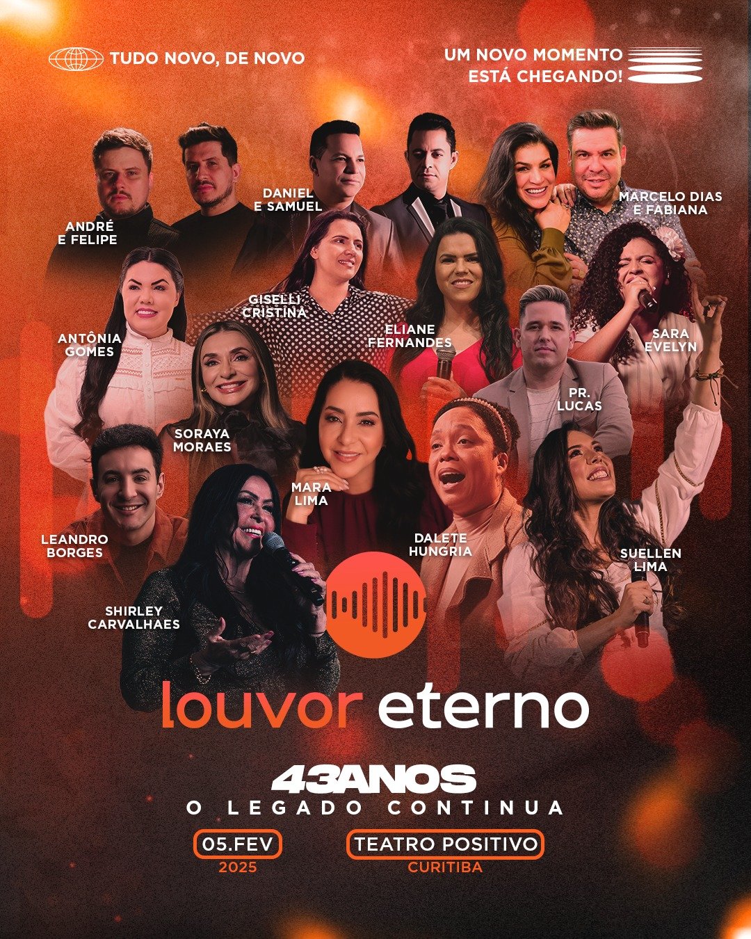 Louvor Eterno retorna em grande estilo com show comemorativo de 43 anos no Teatro Positivo