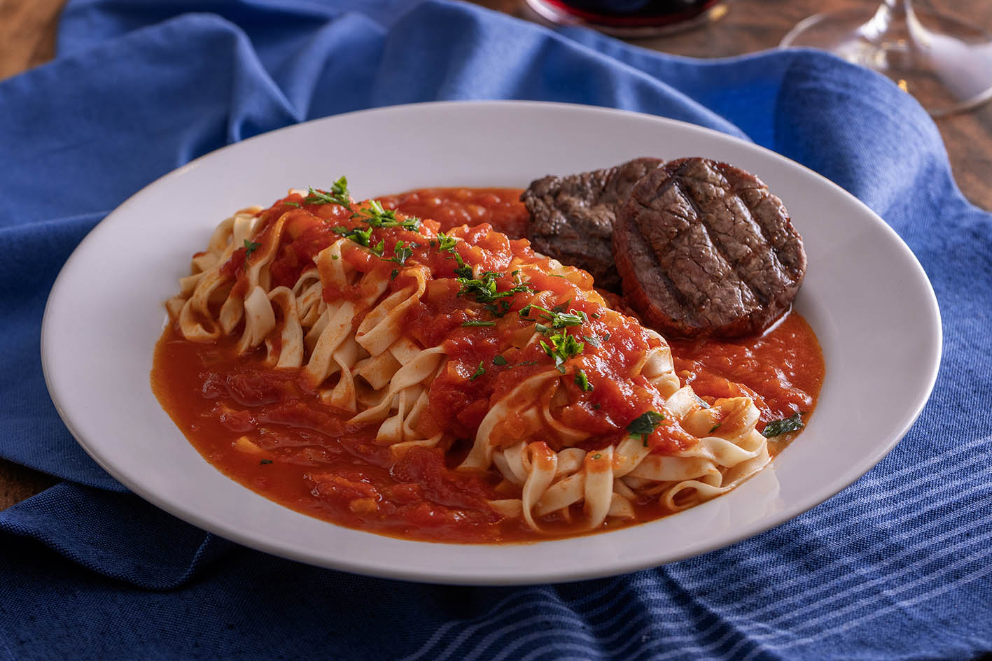 Tragliatelle e medalhao - foto Marcelo Krelling