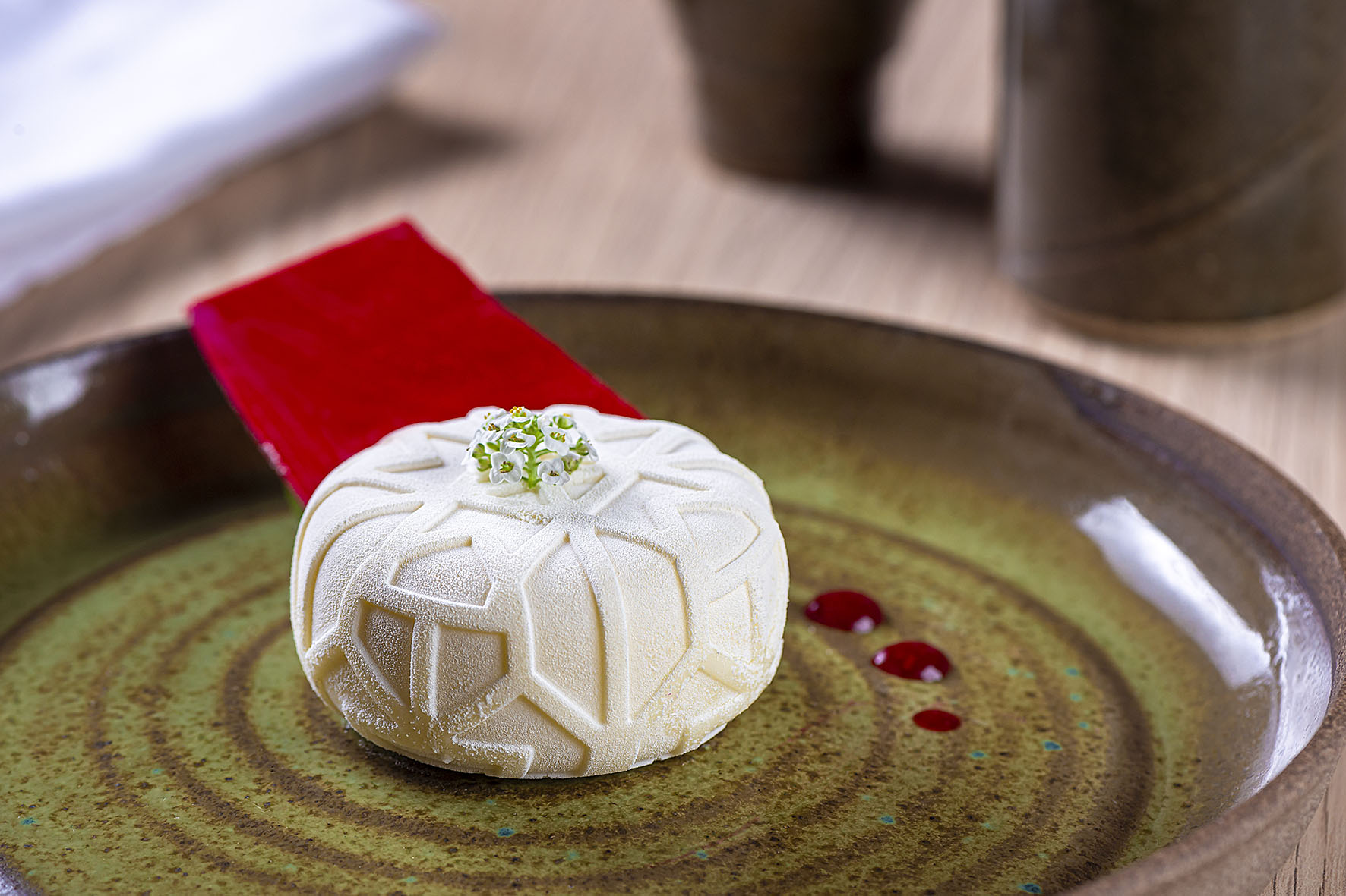 Entremet de pera Williams – foto Rodrigo Pierrot Entremet de pera Williams - foto Rodrigo Pierrot