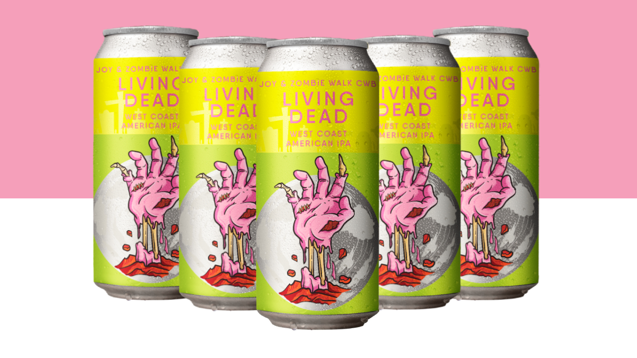 Joy Project Brewing apresenta o rótulo 'Living Dead', colaborativo com a Zombie Walk Curitiba - Cred Joy Project Brewing, Divulgação
